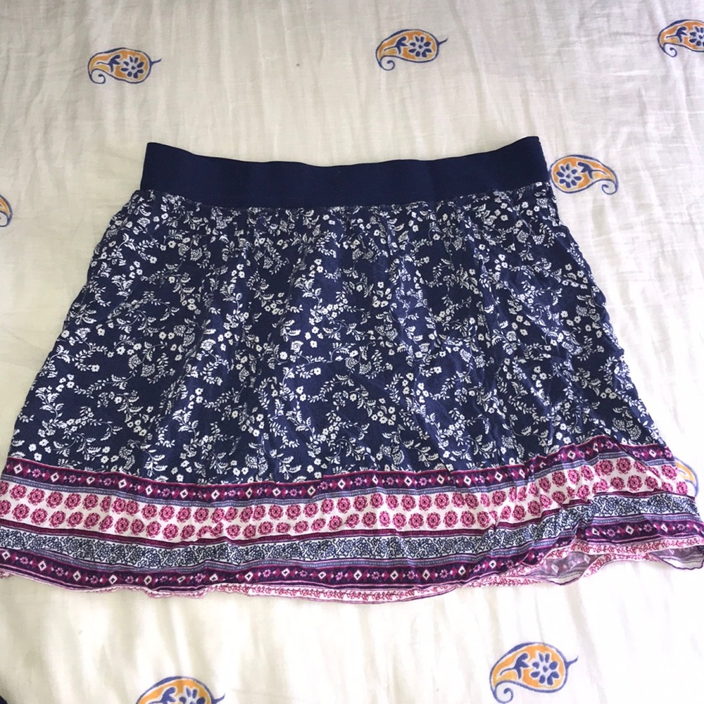 Old navy floral mini skirt